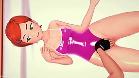 Gwen Esta Caliente Se Pone Su Traje De Ba�o Para Follar Hentai Version Adulta