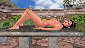 Watch this cute Indian girl in 3D cartoon masturbating with a carrot