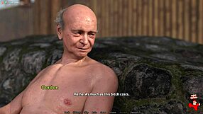 golden mean threesome handjob with strangers in public