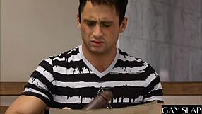 big black cock fucks french bodybuilder in interracial gay scene