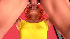 Horny sister secretly sucks my big cock in public