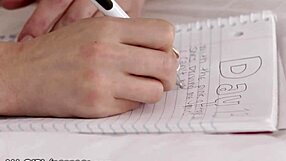 Jealous brunette fucks her perfect blonde stepsister during all-girl massage session