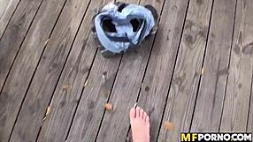 Skinny latina girlfriend gets fucked in public pov, contrasting private and outdoor adventures