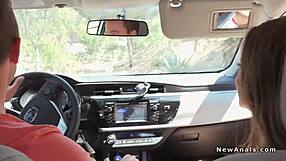 Couple Anal Fucking In Backyard Garden