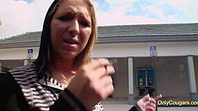 Jaclyn fox fills her perfect pussy with some random dick, rough and hardcore