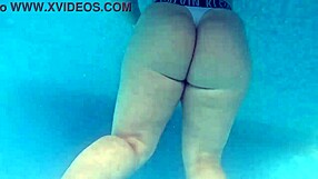 Solo amateur teen shakes her ass in the bath