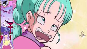 Dragon Ball Bulma's Big Tits and Monster Cock Orgasms
