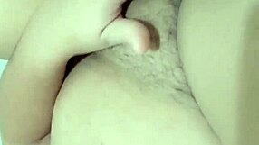 Chubby guy vibes with vibrator, warning when he's about to cum in custom video