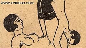 back in the day, they crafted the erotic alphabet as a steamy vintage comic tale.