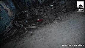 Megan venturi's pussy gets destroyed and cum-glazed outdoors.