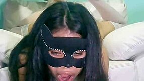 My friend tortures me with a giant dildo.