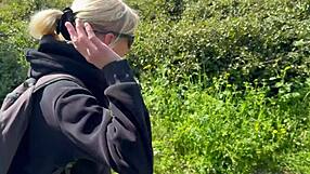 Homemade video of an amateur couple having oral sex on a mountain top