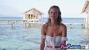 Stunning Blonde MILF Olivia Preston Strips Naked for Hot Body Display.