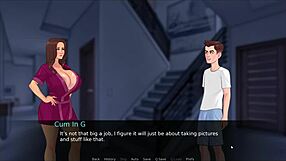 Lust legacy hentai game ep 5 features naughty lingerie photoshoot with step mom