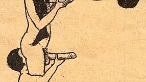 back in the day, they crafted the erotic alphabet as a steamy vintage comic tale.