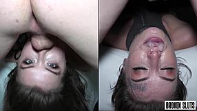 Submissive College Amateur Throated Deeply In Quickie Missionary Creampie