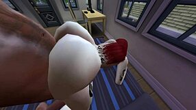 Black man fucks red head white woman in her room