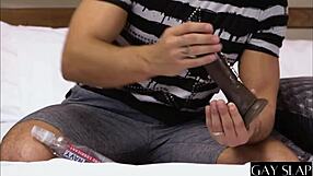 big black cock fucks french bodybuilder in interracial gay scene