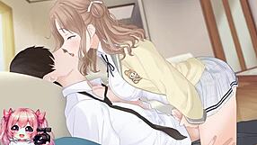 i watch the hot college girl ride and give handjob for cumshot