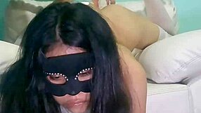 My friend tortures me with a giant dildo.