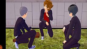 is this hg devil academy dxd parody featuring intense blowjobs?