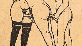 back in the day, they crafted the erotic alphabet as a steamy vintage comic tale.