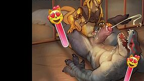 gay furry porn unfolds in wild frottage compilation scenes