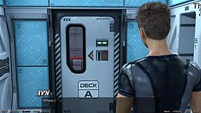 Oh, red haired step sister bathing in shower looks so cute, the hentai cartoon shows