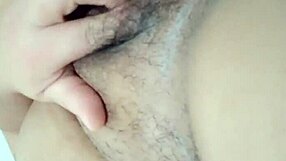 Chubby guy vibes with vibrator, warning when he's about to cum in custom video