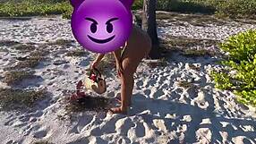 Hot Latina Met at Beach, Taken to Dunes for Wild Action