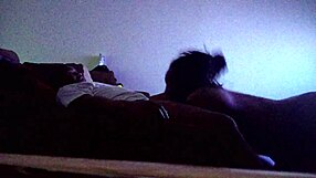 Black Babe Sucks Big Cock Sloppy with Big Tits and Ass