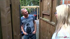 German Wife Jenny Fucks Neighbor's Monster Cock While Husband Is At Work