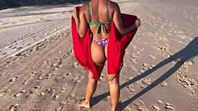 Hot Latina Met at Beach, Taken to Dunes for Wild Action