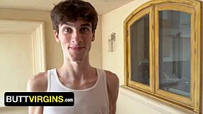 Cute twink searches for his first step-daddy to take his virgin ass