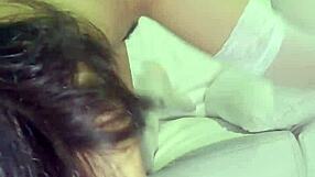 A huge dildo is used to tease me and to stimulate me to the highest pleasure