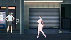 Shameless Milf Exhibitionist Shows Off Big Tits And Ass In Hentai