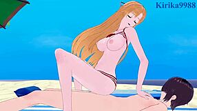 Asuna dan Sinon dalam seks creampie sengit