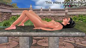 Watch this cute Indian girl in 3D cartoon masturbating with a carrot