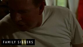 Horny Step Daughter KISSES Stepdad, He CAN'T RESIST FUCKING Her Sideways!