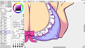 Hell Yeah! Hentai Speed Drawing Part 3 with Big Tits Shading!