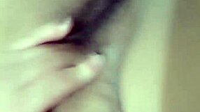 Chubby guy vibes with vibrator, warning when he's about to cum in custom video