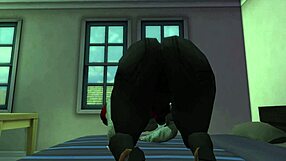 Black man fucks red head white woman in her room