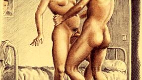 What secrets hide in this vintage erotic illustration from decades past? Explore now. It’s a rare sensual gem.