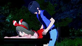 Интенсивный секс с Misty, Kasumi и May в покемон хентай экшен