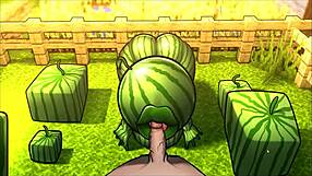 3D animated game of Steve fucking a sexy watermelon
