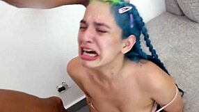 Curvy Pale Whore with Big Tits in Rough Deep Throat