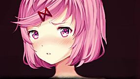 Ddlc triple trouble - natsuki dances in restroom with clothes ripped