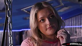 19yo jill taylor craves the big black cock with deepthroat blowjob and shaved pussy fucking