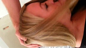 Homemade deepthroat on big cock!