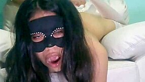 My friend tortures me with a giant dildo.